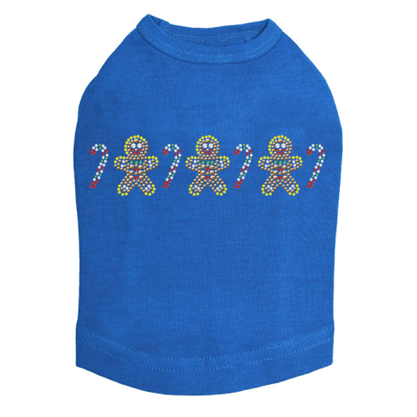 Gingerbread Men & Candy Canes - Royal Dog Tank