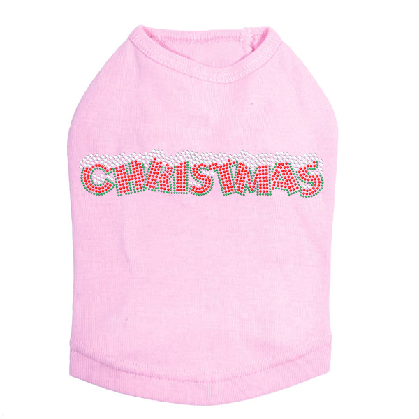 Christmas - Pink Dog Tank