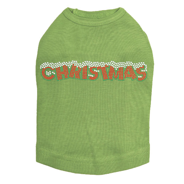 Christmas - Lime Dog Tank