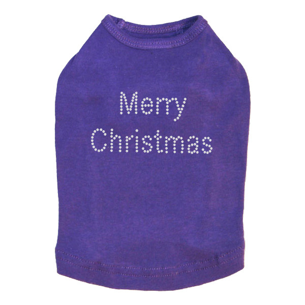 Merry Christmas - Purple Dog Tank