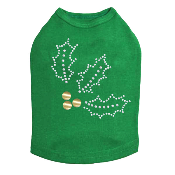 Nailhead Holly - Kelly Green Dog Tank