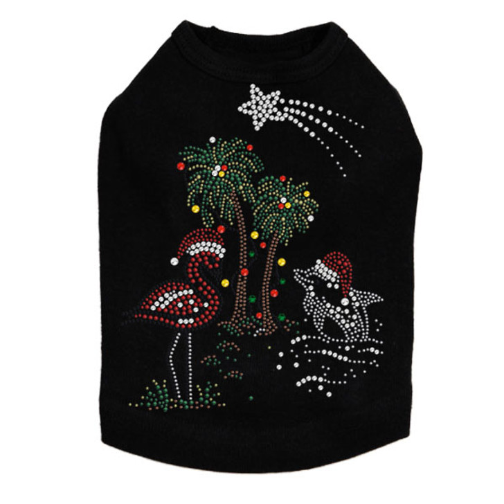 Tropical Christmas - Black Dog Tank