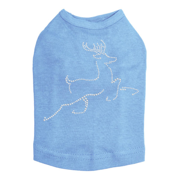 Nailhead Reindeer Rhinestone Dog Tank