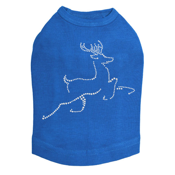 Nailhead Reindeer - Royal Blue Dog Tank
