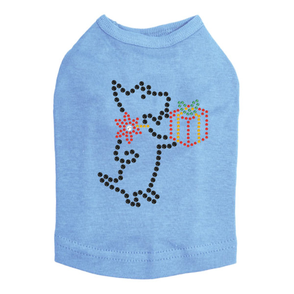 Scotty with Gift - Blue Dog Tank