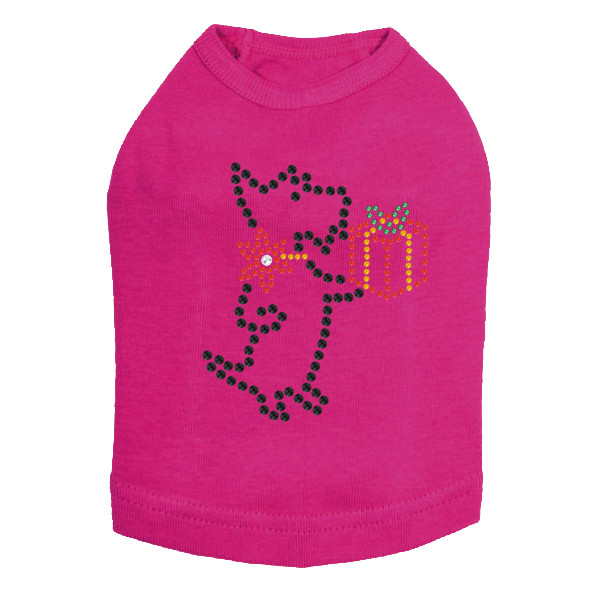 Scotty with Gift - Fuchsia Dog Tank