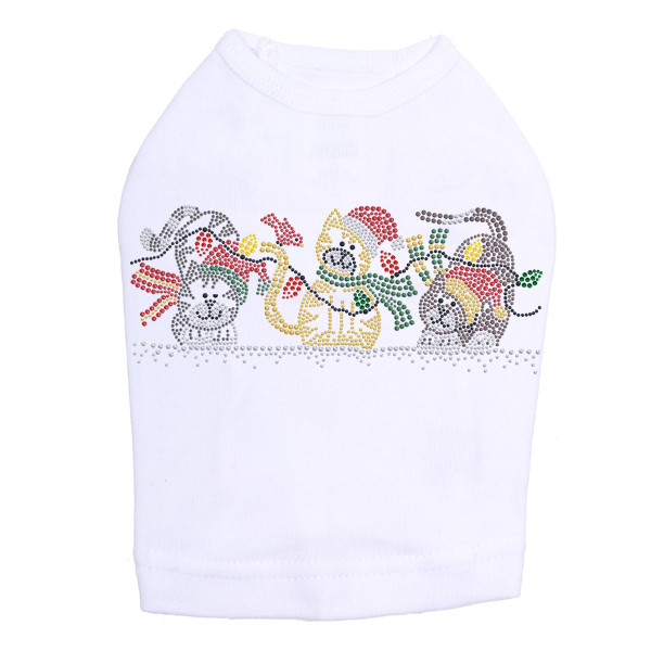Christmas Cats - White Cat Tank