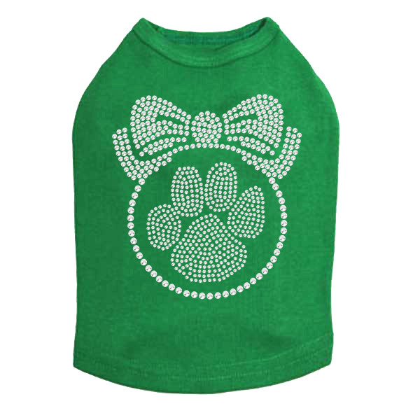 Paw Ornament - Kelly Green Dog Tank