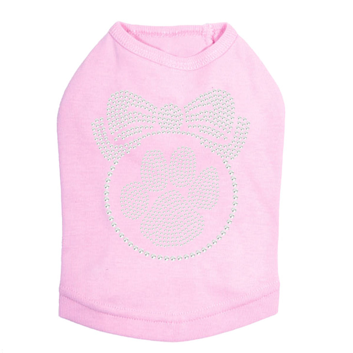 Paw Ornament - Pink Dog Tank