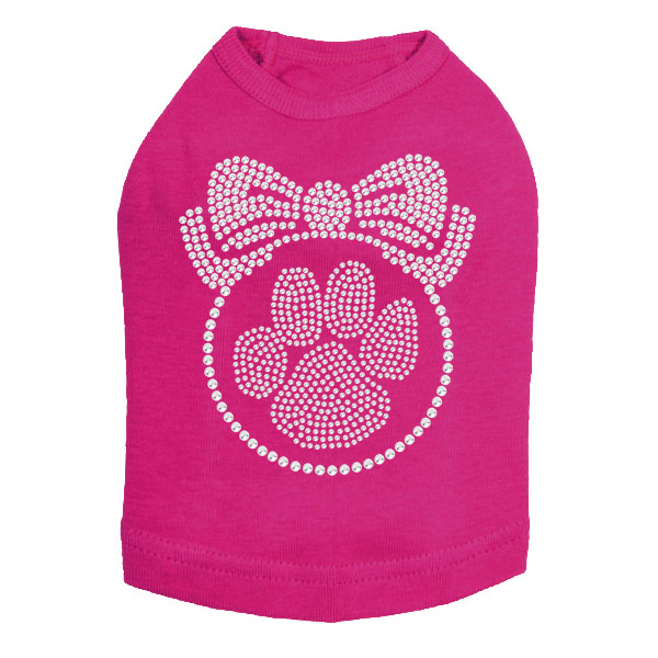 Paw Ornament - Fuchsia Dog Tank