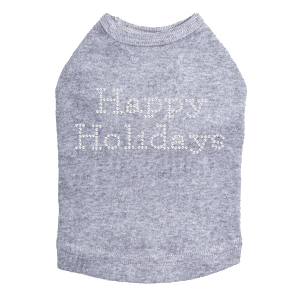 Happy Holidays - Gray Dog Tank