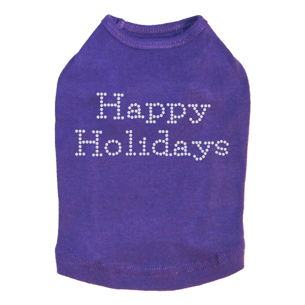 Happy Holidays - Purple Dog Tank