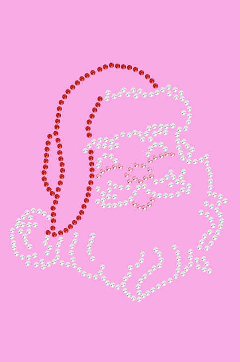 Santa Face Small - Medium Pink Women's T-shirt