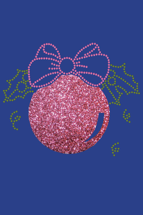 Pink Glitter Ornament - Royal blue Women's T-shirt