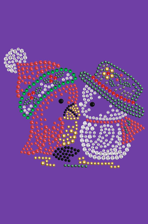 Christmas Birds - Purple Women's T-shirt
