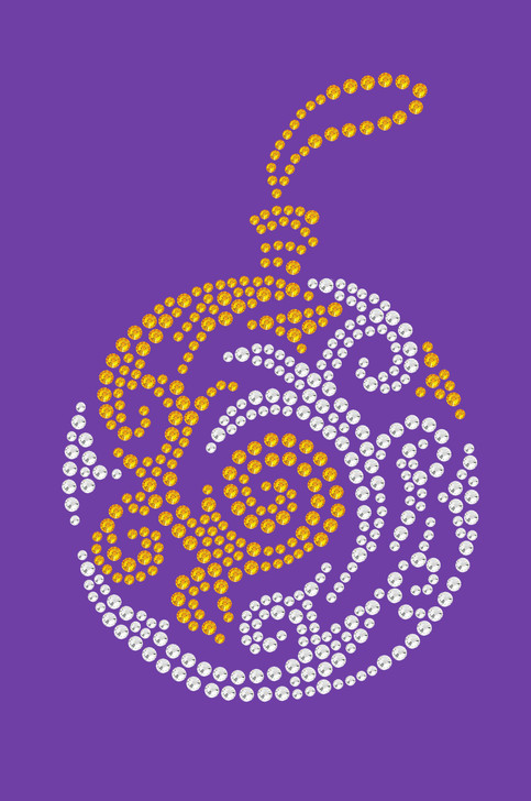 Gold & Silver Christmas Ornament - Purple Women's T-shirt