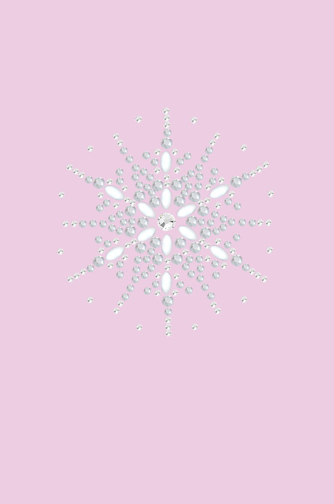 Snowflake #2 - Light Pink Women's T-shirt
