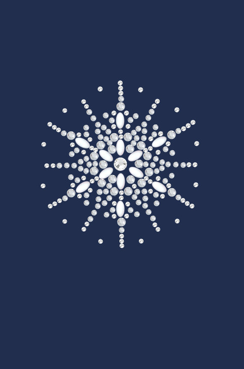 Snowflake #2 - Navy Women's T-shirt