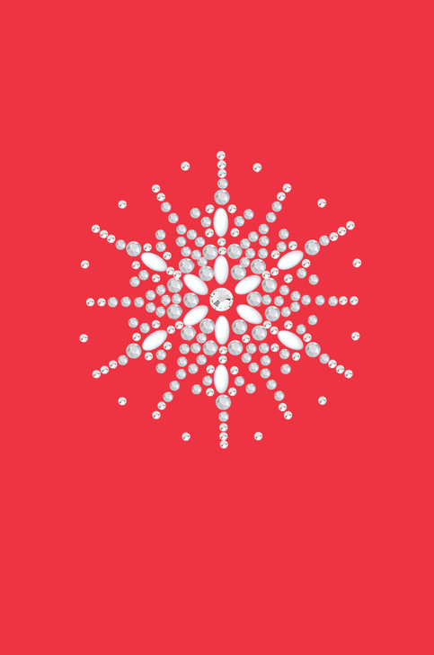 Snowflake #2 - Red Women's T-shirt