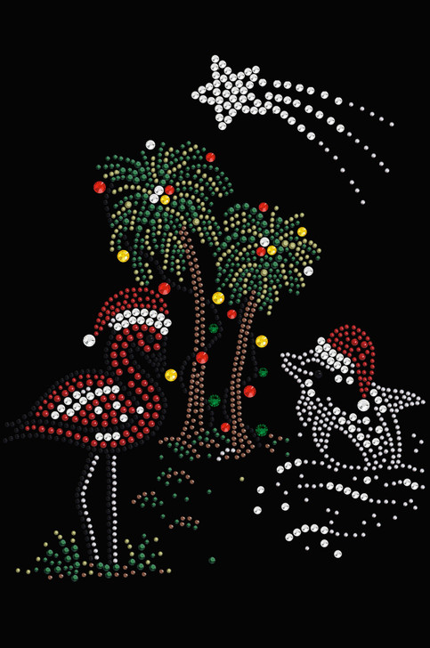 Tropical Christmas - Black Women's T-shirt