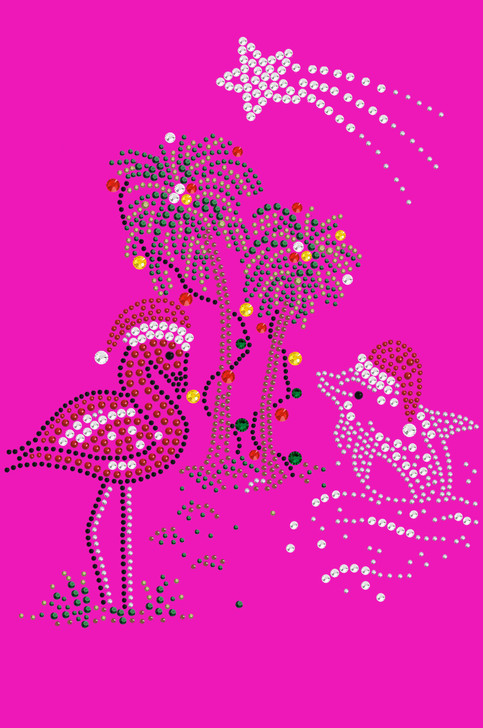 Tropical Christmas - Hot Pink Women's T-shirt