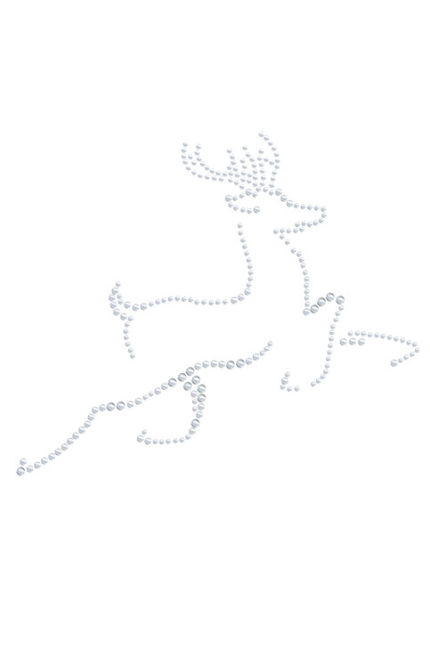 Nailhead Reindeer - White Women's T-shirt