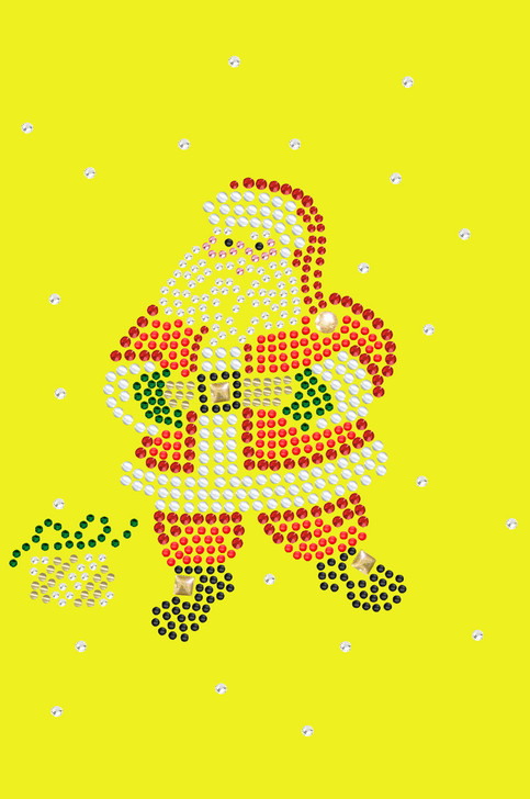 Santa with Snowflakes - Yellow Bandana