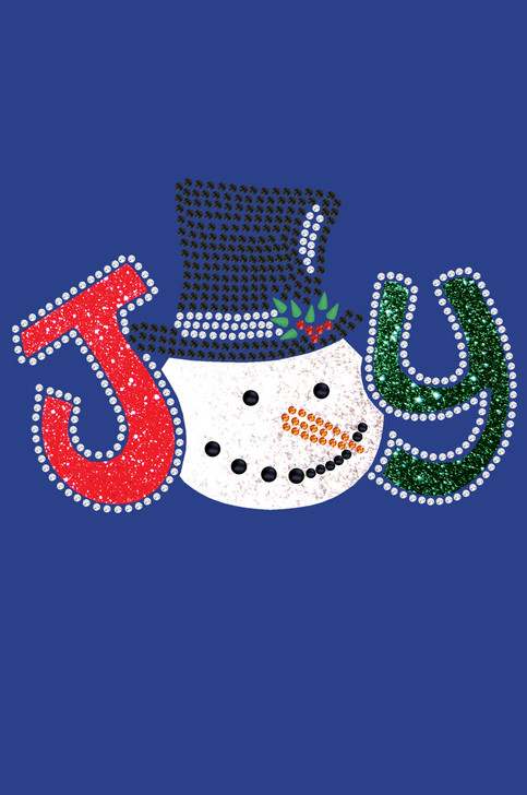 Joy Snowman - Royal Blue Bandana