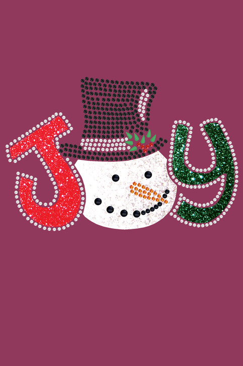 Joy Snowman - Burgundy Bandana