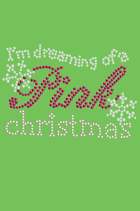 I'm Dreaming of a Pink Christmas - Lime Green Bandana