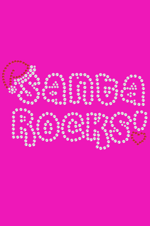 Santa Rocks - Hot Pink Bandana