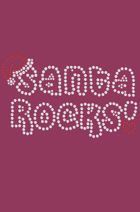 Santa Rocks - Burgundy Bandana