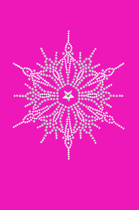 Snowflake #1 - Hot Pink Bandana