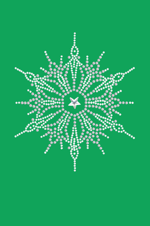 Snowflake #1 - Kelly Green Bandana