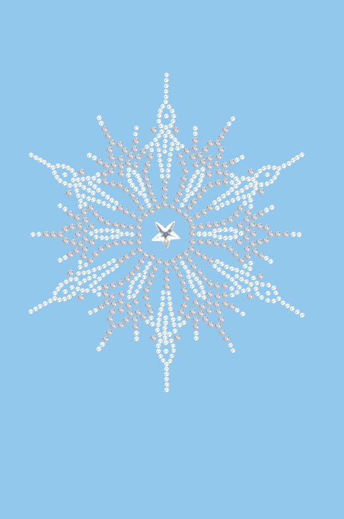 Snowflake #1 - Light Blue Bandana