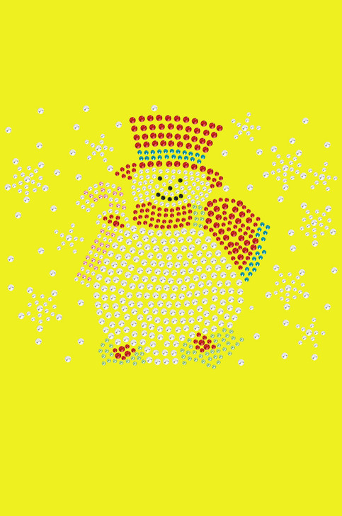 Snowman with Snowflakes - Yellow Bandana