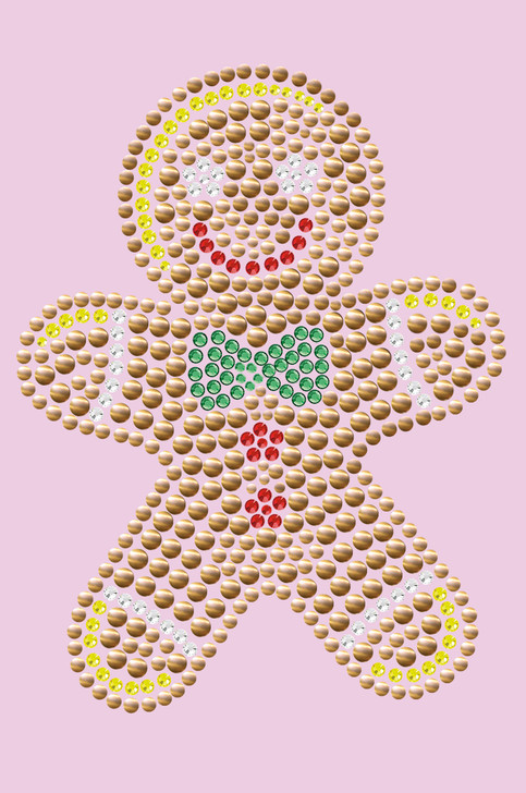 Gingerbread Man - Light Pink Bandana
