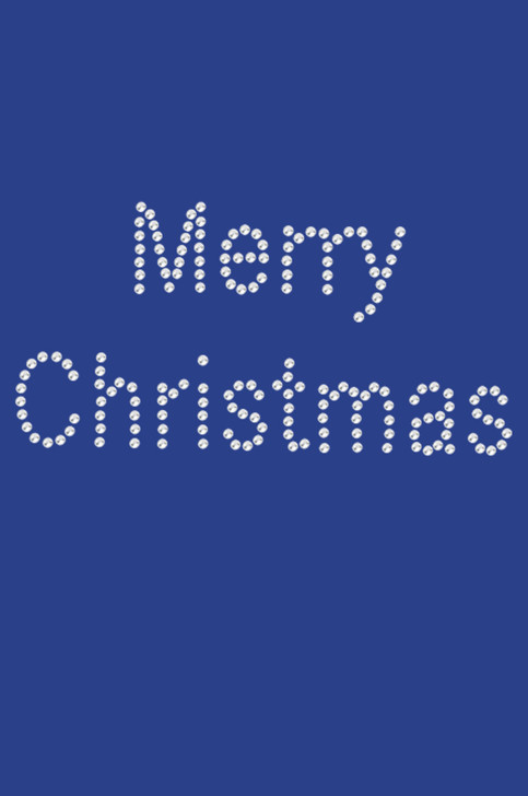 Merry Christmas - Royal Blue Bandana