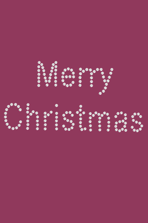 Merry Christmas - Burgundy Bandana