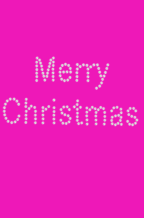 Merry Christmas - Hot Pink Bandana