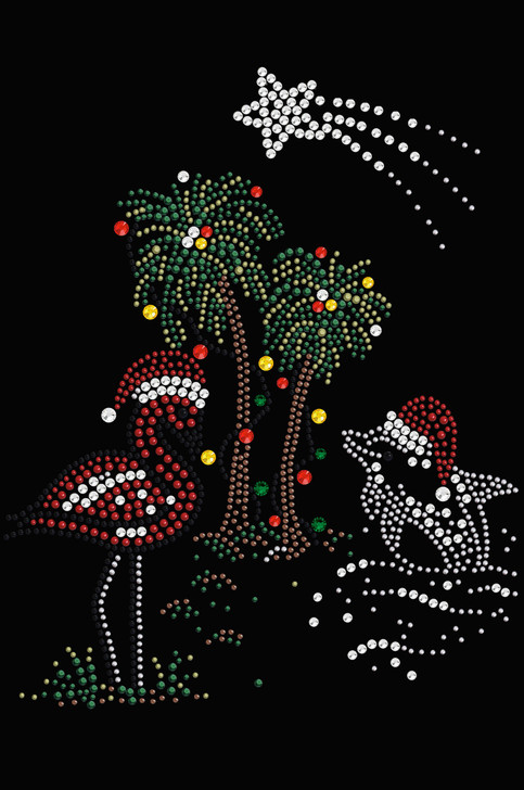 Tropical Christmas - Black Bandana