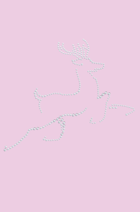 Nailhead Reindeer - Light Pink Bandana