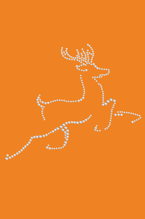 Nailhead Reindeer - Orange Bandana