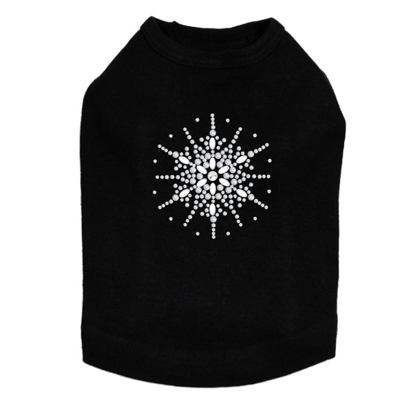 Snowflake #2 Rhinestone Dog Tank