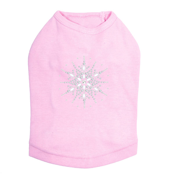 Snowflake #2  - Pink Dog Tank