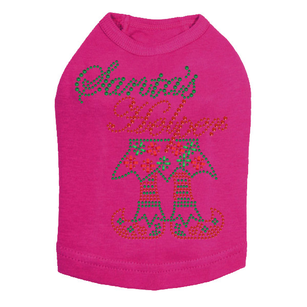Santa's Helper - Fuchsia Dog Tank