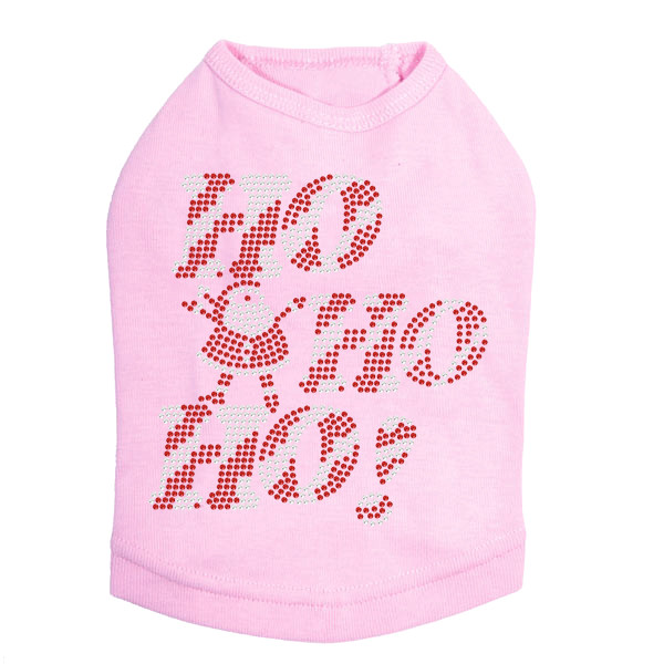 Ho Ho Ho Santa - Pink Dog Tank