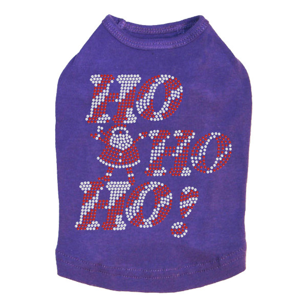 Ho Ho Ho Santa - Purple Dog Tank