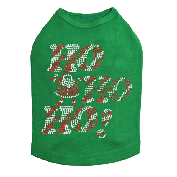Ho Ho Ho Santa - Kelly Green Dog Tank