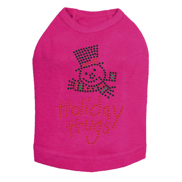 Holiday Hugs - Fuchsia Dog Tank